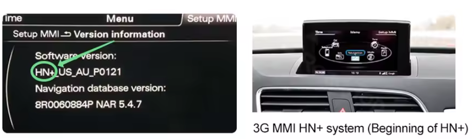 Audi Q3 [2013–2018] Système HN+ d'origine
