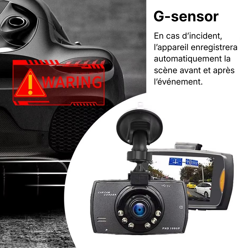 Dashcam Avant + Arrière | Vision Nocturne