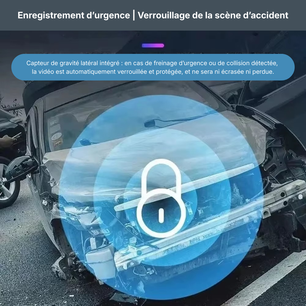Dashcam Avant + Arrière | Vision Nocturne