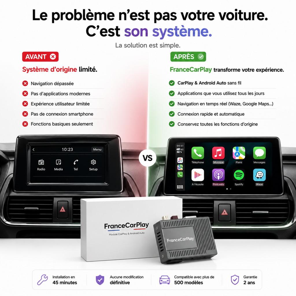 Alfa Romeo — moderniser l'écran d'origine avec CarPlay