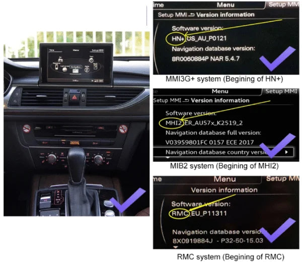 Boîtier CarPlay Audi A7 - RMC [2012–2018] – Écran d’origine
