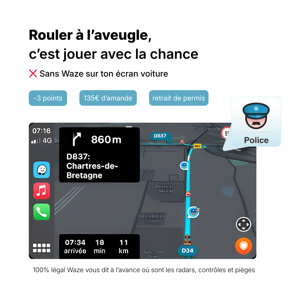 Boîtier CarPlay VOLVO V40 / V60 [2015 - 2020] – Écran d’origine